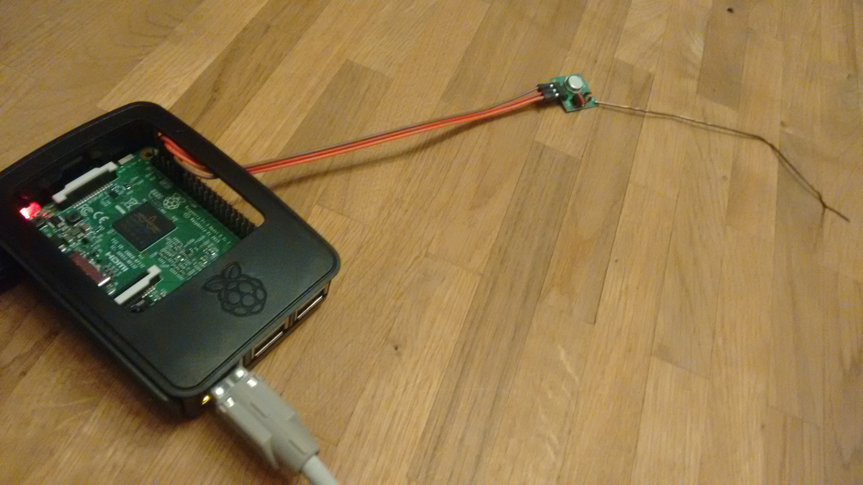Raspberry Pi mit 433 MHz-Sender